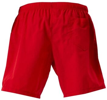 Moschino Heren Zwemshort Metalen Logo (Rood)
