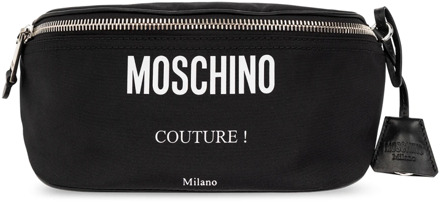 Moschino Heuptas met logo Moschino , Black , Heren - ONE Size