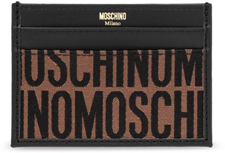 Moschino Kaarthouder met logo Moschino , Brown , Dames - ONE Size
