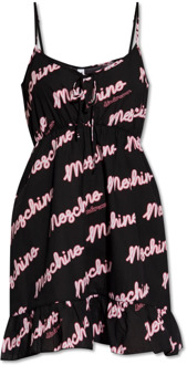Moschino Katoenen nachthemd Moschino , Black , Dames - L,M