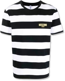Moschino Klassiek Katoenen T-Shirt Moschino , Black , Heren - Xl,L
