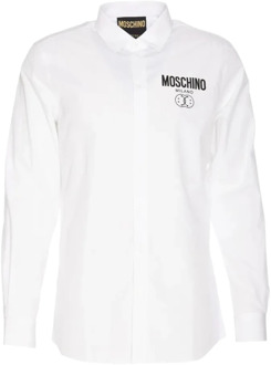 Moschino Klassieke Franse Kraag Overhemd Moschino , White , Heren