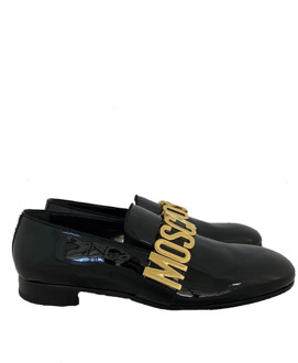 Moschino Klassieke zwarte loafers Moschino , Black , Heren - 43 EU