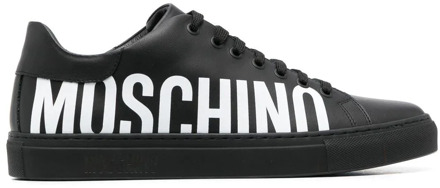 Moschino Low top sneaker white Zwart - 41