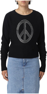 Moschino Luxe Dames Sweatshirt Moschino , Black , Dames