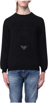 Moschino Luxe Heren Sweatshirt Moschino , Black , Heren - L,M