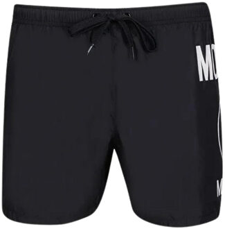 Moschino Mannen Milano Logo Zwemshorts (Zwart)