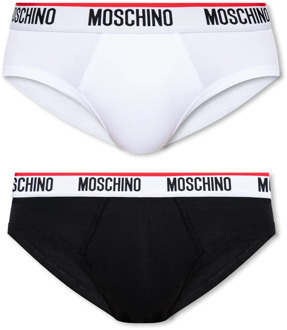 Moschino Merkondergoed 2-pack Moschino , Black , Heren - 2Xl,Xl,L,M,S,Xs