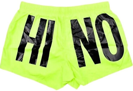 Moschino merkprintlogo felgele korte zwemshort Geel - XL