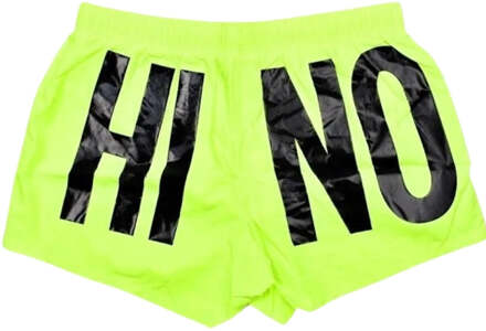 Moschino merkprintlogo markeerstift gele korte zwemshort Geel - XL