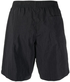 Moschino metalen logo zwarte lange zwemshort