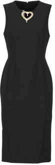 Moschino Midi Dresses Moschino , Black , Dames - L,S