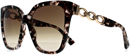 Moschino MOS098/S HT8 HA roze havana bruin gradiënt zonnebril - One Size