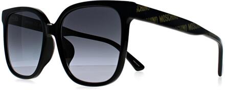 Moschino MOS134/F/S 7RM 9O zwart patroon donkergrijs gradiënt zonnebril - One Size