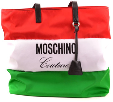 Moschino Multicolor Pasjeshouder Ss19 Moschino , White , Dames - ONE Size
