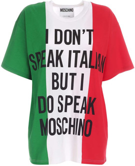 Moschino Multicolor Statement T-shirt Moschino , Multicolor , Dames - S,Xs,2Xs
