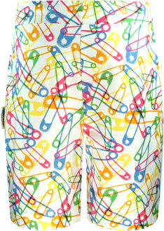 Moschino Multicolour Pin Design Witte Short
