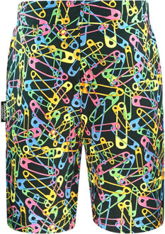 Moschino Multicolour Pin Design zwarte short