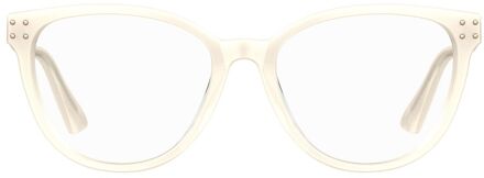 Moschino Oogglazen Gestudde Kat-Oog Ivoor - One Size