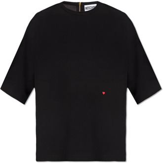 Moschino Oversized T-shirt Moschino , Black , Heren - L,M,S