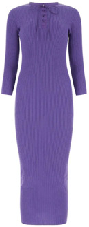 Moschino Paarse wollen jurk Moschino , Purple , Dames - Xs,2Xs