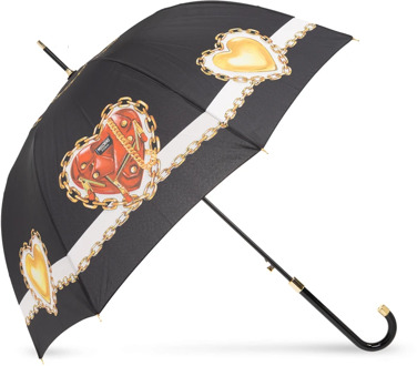 Moschino Paraplu met logo Moschino , Black , Unisex - ONE Size
