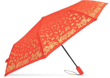 Moschino Paraplu met logo Moschino , Red , Unisex - ONE Size