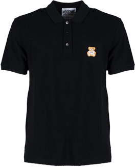 Moschino Polo Shirts Moschino , Black , Heren - 2Xl,Xl