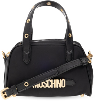 Moschino Schoudertas met logo Moschino , Black , Dames - ONE Size
