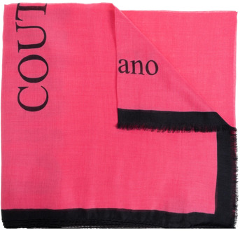 Moschino Sjaal met logo Moschino , Pink , Dames - ONE Size