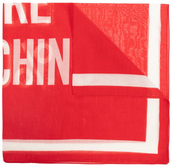 Moschino Sjaal met logo Moschino , Red , Unisex - ONE Size