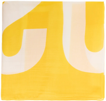 Moschino Sjaal met logo Moschino , Yellow , Unisex - ONE Size