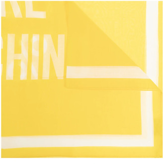 Moschino Sjaal met logo Moschino , Yellow , Unisex - ONE Size