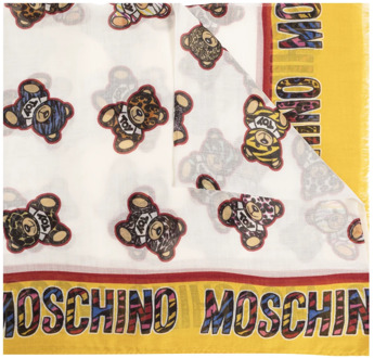 Moschino Sjaal met teddybeer motief Moschino , Multicolor , Dames - ONE Size