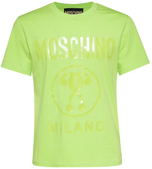 Moschino Slim Fit Ronde Hals T-Shirt Moschino , Green , Heren - M,S