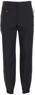 Moschino Slim-fit Trousers Moschino , Black , Heren - 2Xl,Xl,L