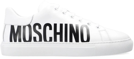 Moschino Sneakers met logo Moschino , White , Dames - 35 EU