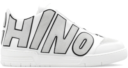 Moschino Sneakers met logo Moschino , White , Heren - 40 Eu,44 Eu,42 Eu,41 Eu,43 EU