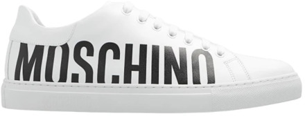 Moschino Sneakers met logo Moschino , White , Heren - 41 Eu,44 EU
