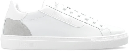 Moschino Sneakers met logo Moschino , White , Heren - 44 Eu,40 Eu,45 Eu,43 Eu,41 Eu,42 EU