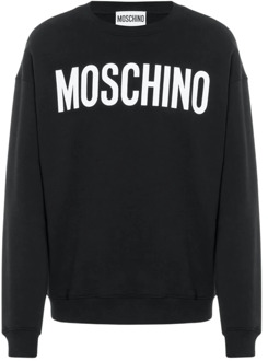 Moschino Stijlvolle Crewneck Sweatshirt Moschino , Black , Heren - 2Xl,Xl,L,M,S