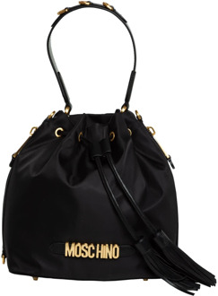 Moschino Stijlvolle Dames Bucket Tas Moschino , Black , Dames - ONE Size