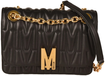 Moschino Stijlvolle Dames Schoudertas Moschino , Black , Dames - ONE Size