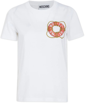 Moschino Stijlvolle Dames T-Shirt Moschino , White , Dames - 2XS