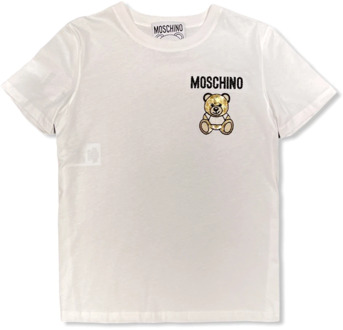 Moschino Stijlvolle Dames T-Shirt - Trendy Ontwerp Moschino , White , Dames - S