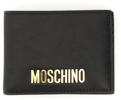 Moschino Stijlvolle Heren Portemonnee Moschino , Black , Heren - ONE Size