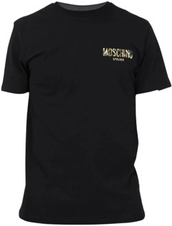 Moschino Stijlvolle Heren T-Shirt Moschino , Black , Heren - L,M,S
