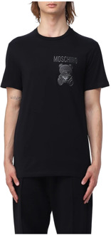 Moschino Stijlvolle Heren T-Shirt Moschino , Black , Heren - Xl,L