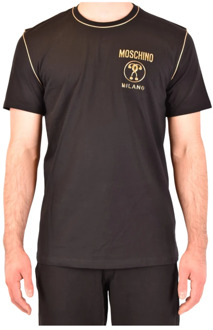 Moschino Stijlvolle Heren T-Shirt Moschino , Black , Heren