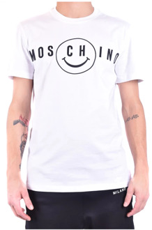 Moschino Stijlvolle katoenen T-shirts collectie Moschino , White , Heren - XL